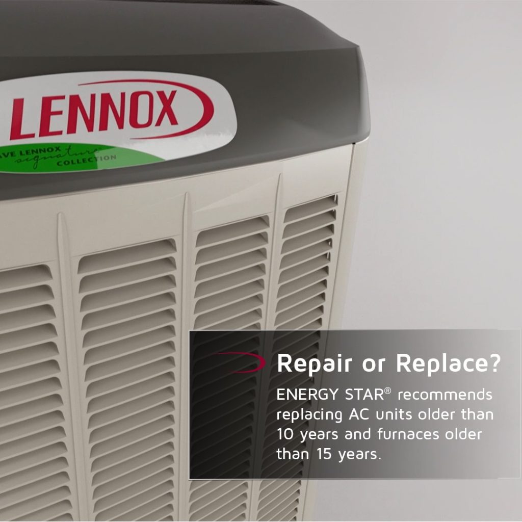 Repair or Replace - Energy Star Recommend AC Unit Replacement