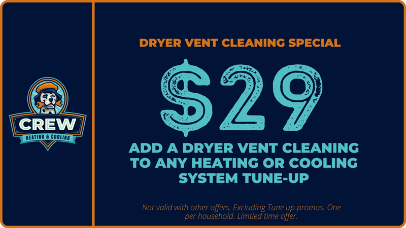 Dryer Vent Cleaning Special $29