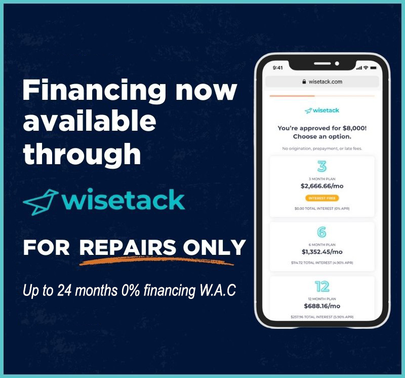 Wisetack repair financing available